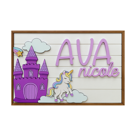 Aurora | Rectangle | 3D Wood Sign