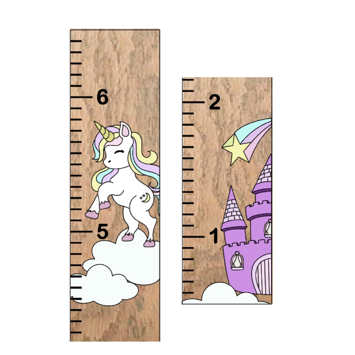 Aurora | Growth Chart | 3D Wood Sign