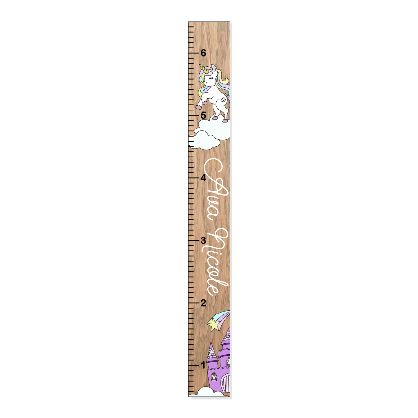 Aurora | Growth Chart | 3D Wood Sign