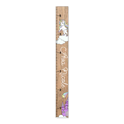 Aurora | Growth Chart | 3D Wood Sign