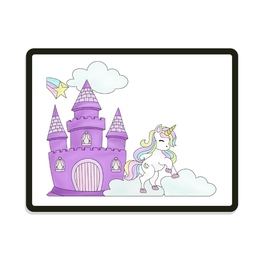 Aurora Rectangle | Unicorn Digital SVG Template