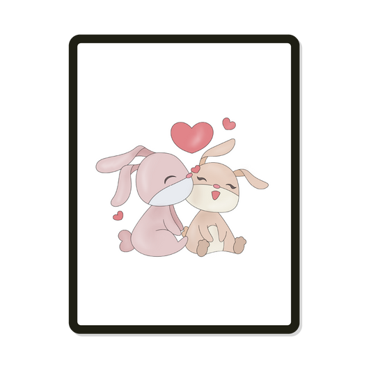 Bunny Kisses | Digital SVG Template
