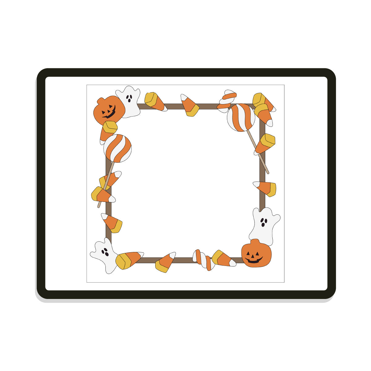 Candy Corn | Square | Halloween Candy