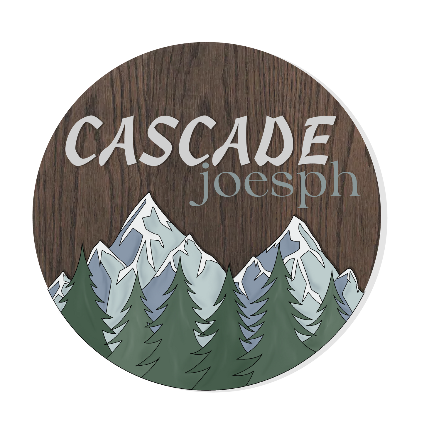 Cascade | 3D Wood Sign