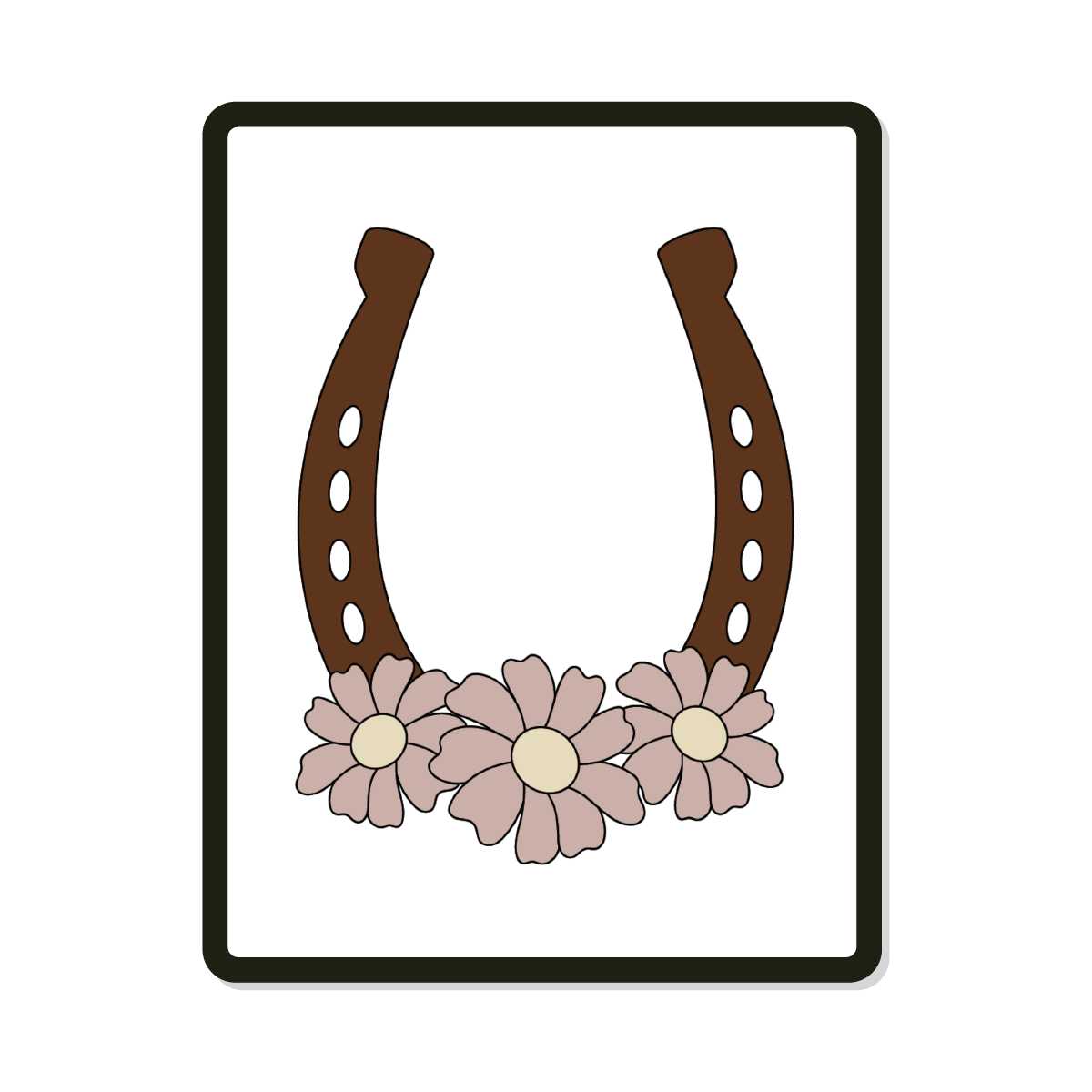 Cassidy | Floral Horseshoe