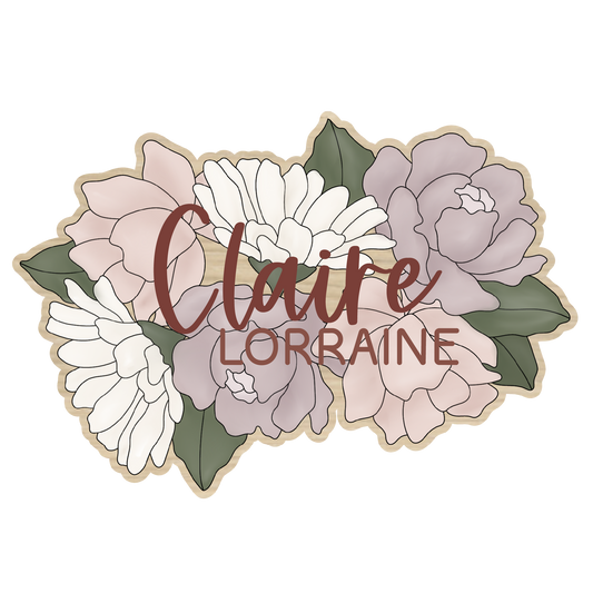 Claire | 3D Wood Sign