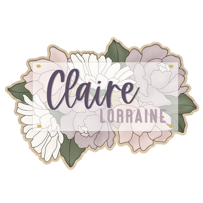 Claire | 3D Wood Sign