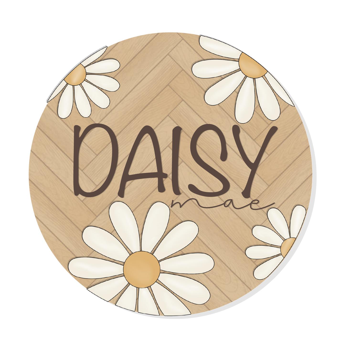 Daisy | 3D Wood Sign