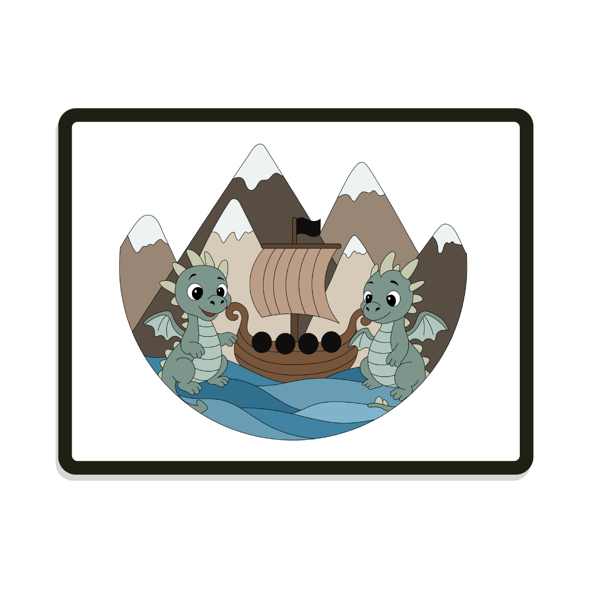 Drake | Round | Viking & Dragon