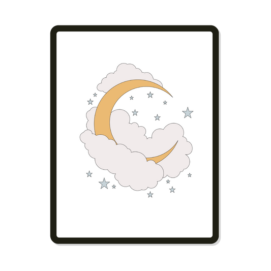Dream | Round | Clouds and Moon