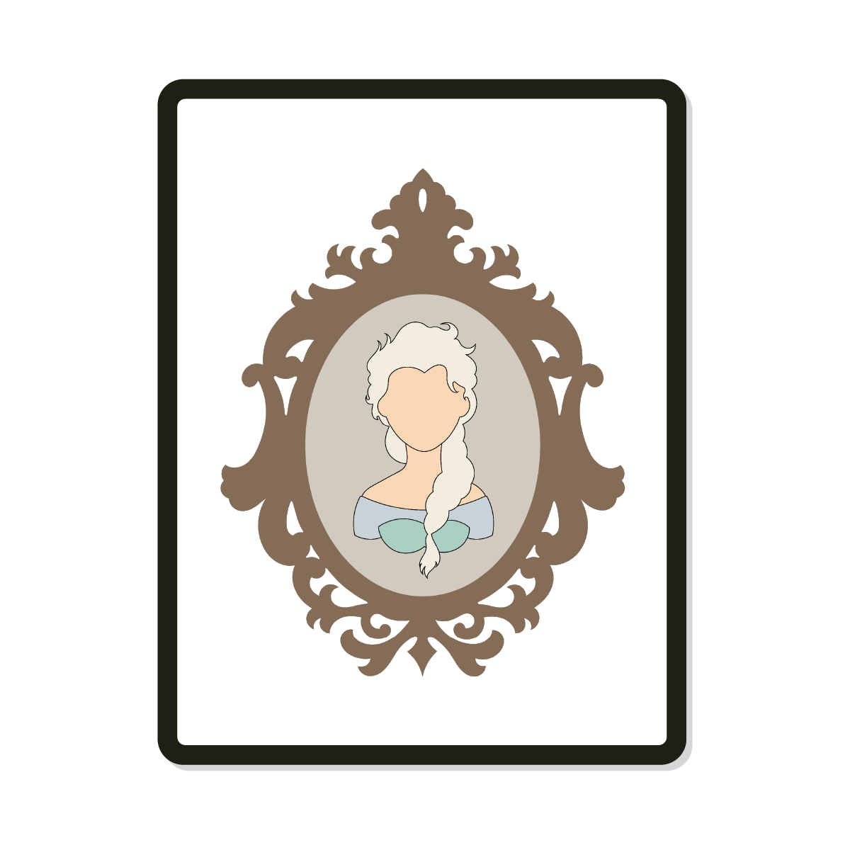 Elsa Face Less Sticker Elsa | Faceless Princess – Hey Birdee