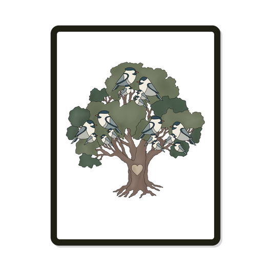 Family Tree | Digital SVG Template