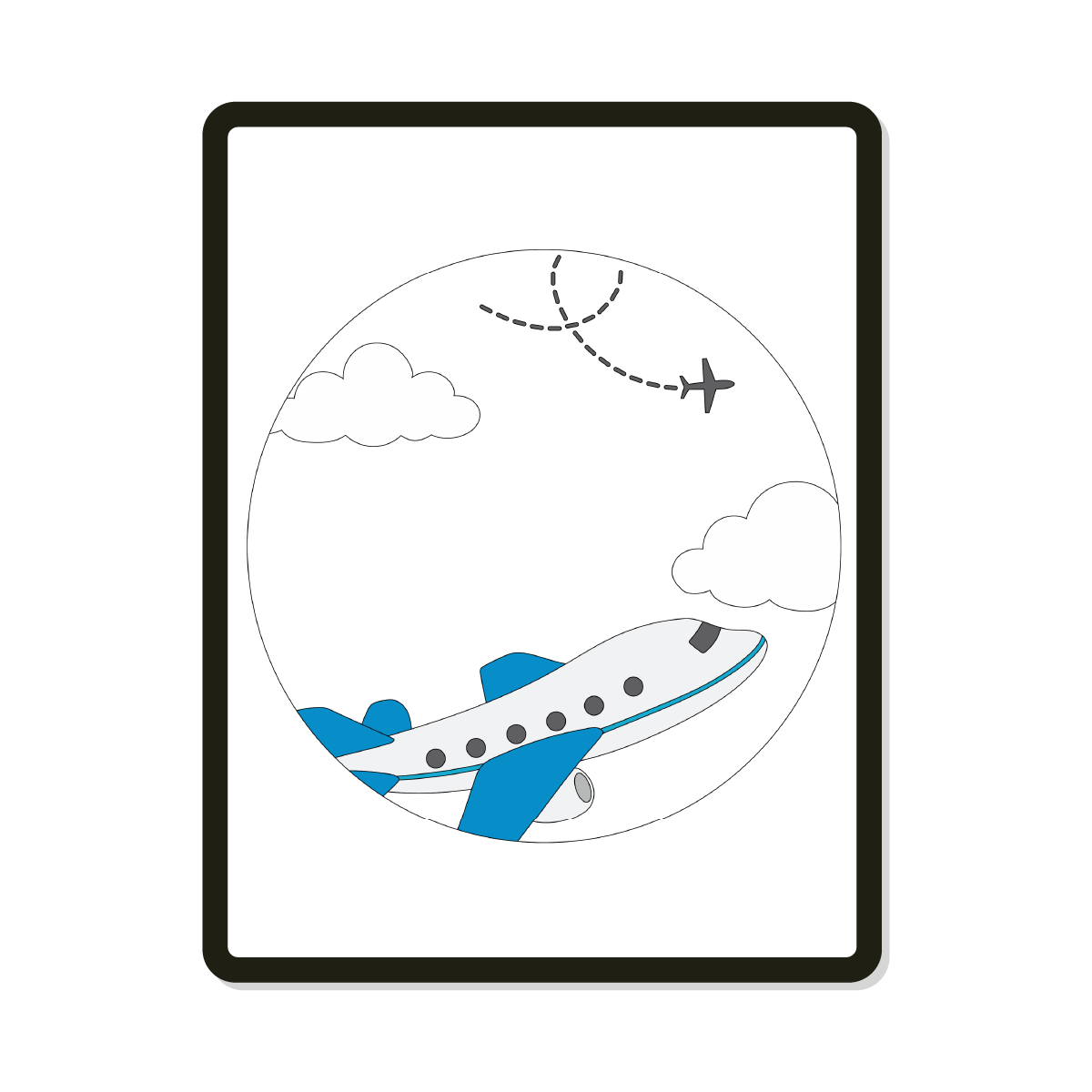 Flyer | Round | Airplane