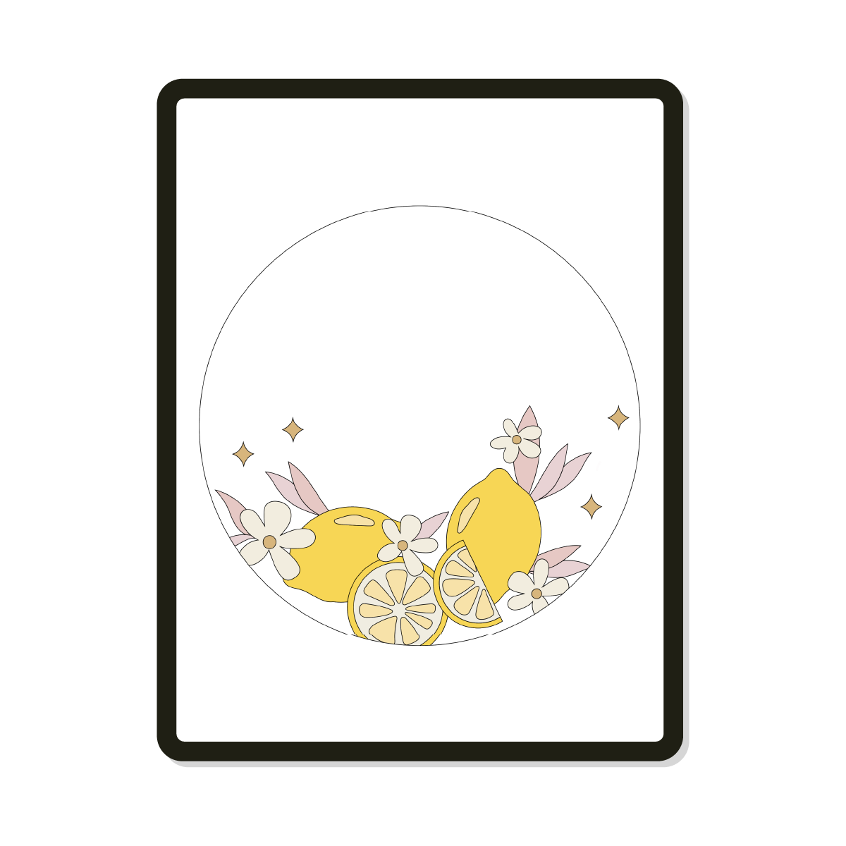 Fresh | Round | Lemon Floral