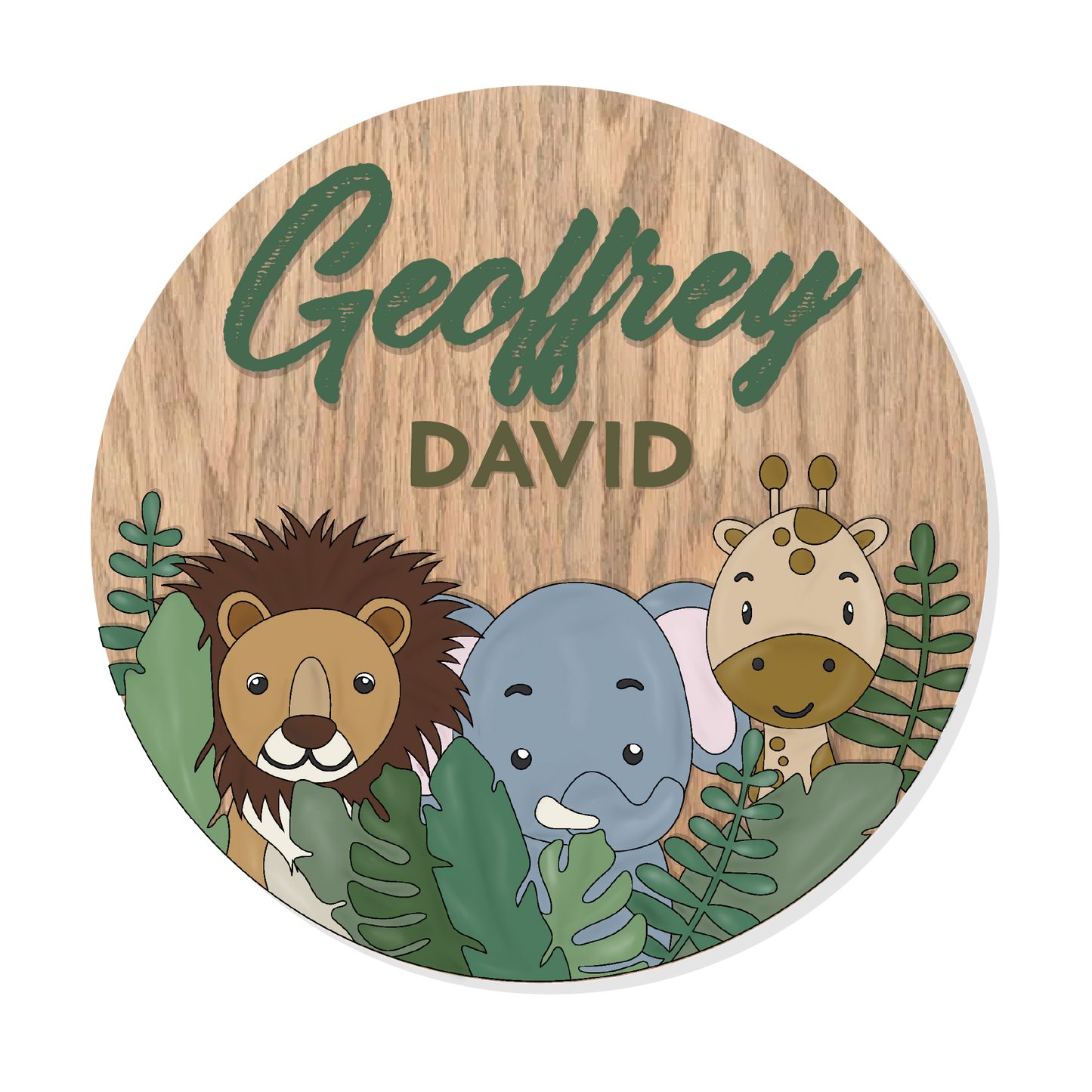 Geoffrey | 3D Wood Sign