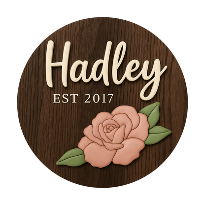 Hadley | 3D Wood Sign