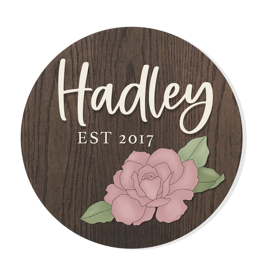 Hadley | 3D Wood Sign