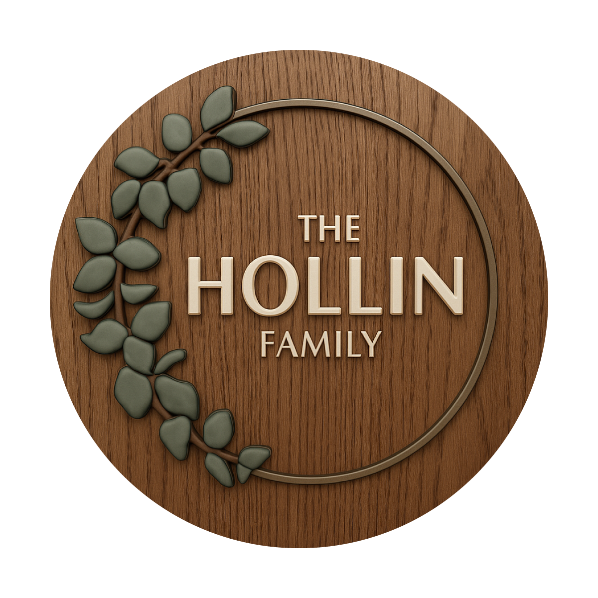 Hollin | 3D Wood Sign