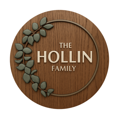 Hollin | 3D Wood Sign