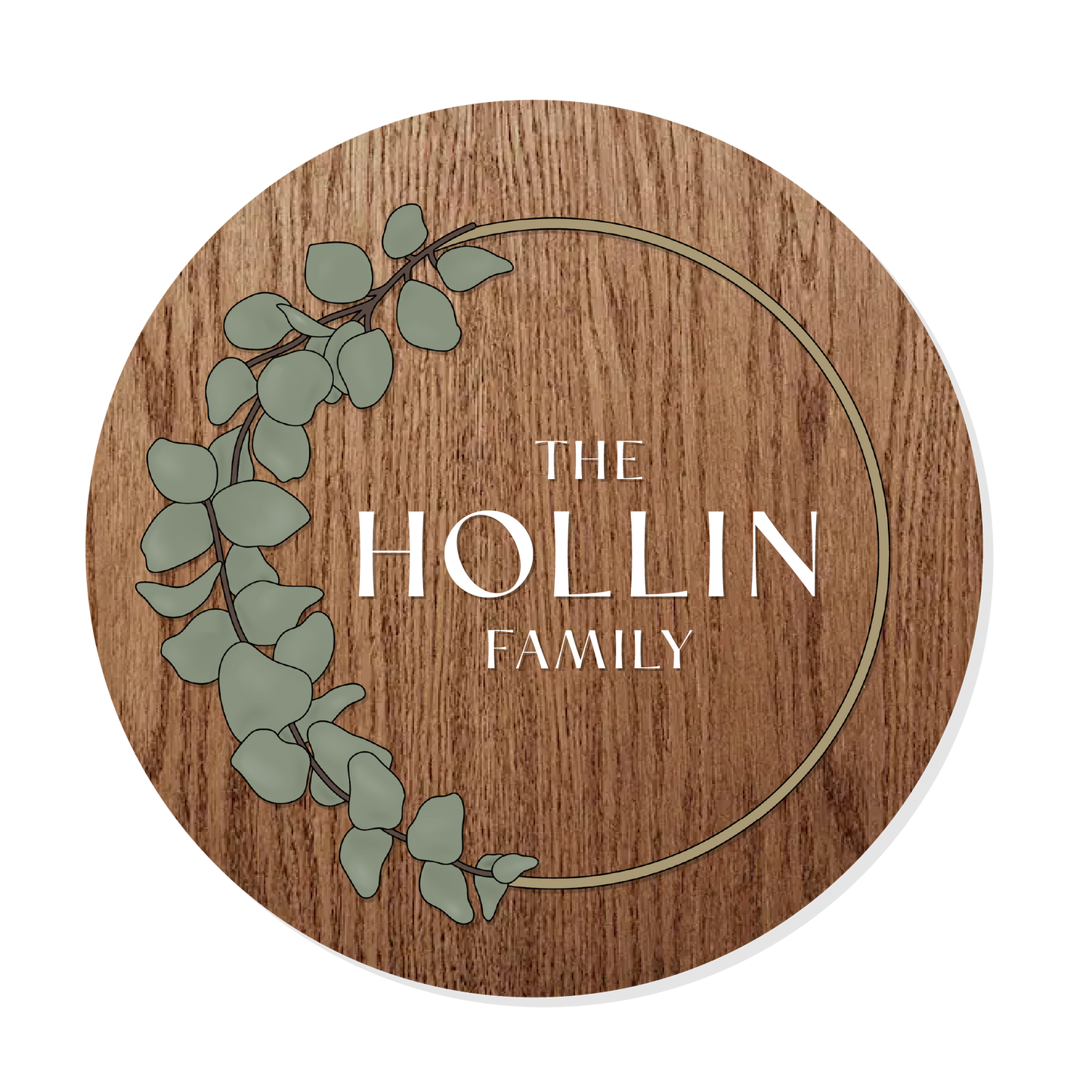 Hollin | 3D Wood Sign