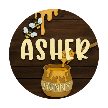 Hundred Acre | Round | 3D Wood Sign