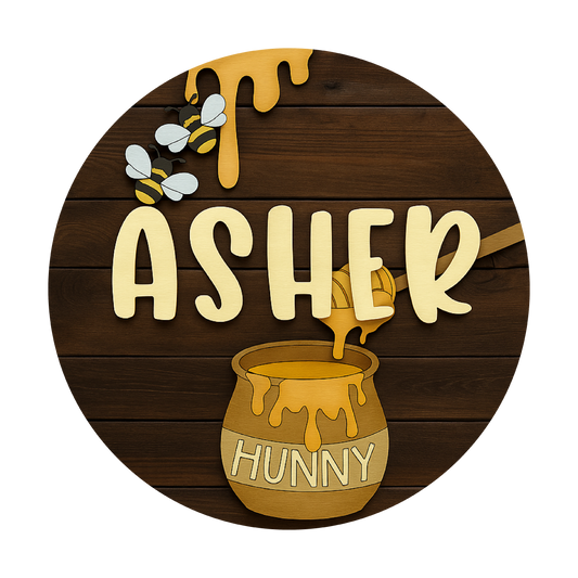 Hundred Acre | Round | 3D Wood Sign