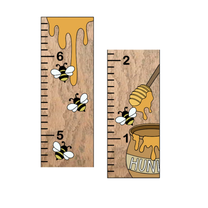 Hundred Acre | Growth Chart | 3D Wood Sign