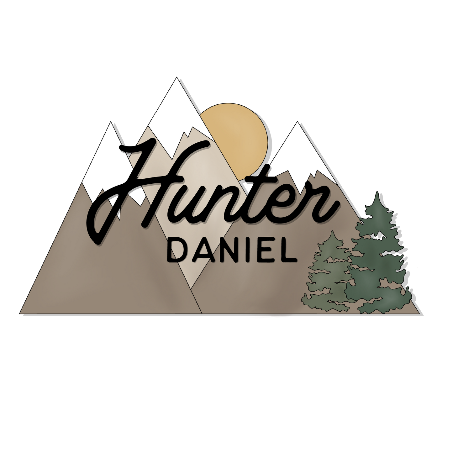 Hunter | 3D Wood Sign