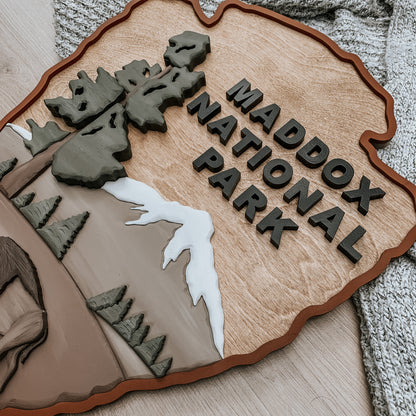 National Park | 3D Wood Sign