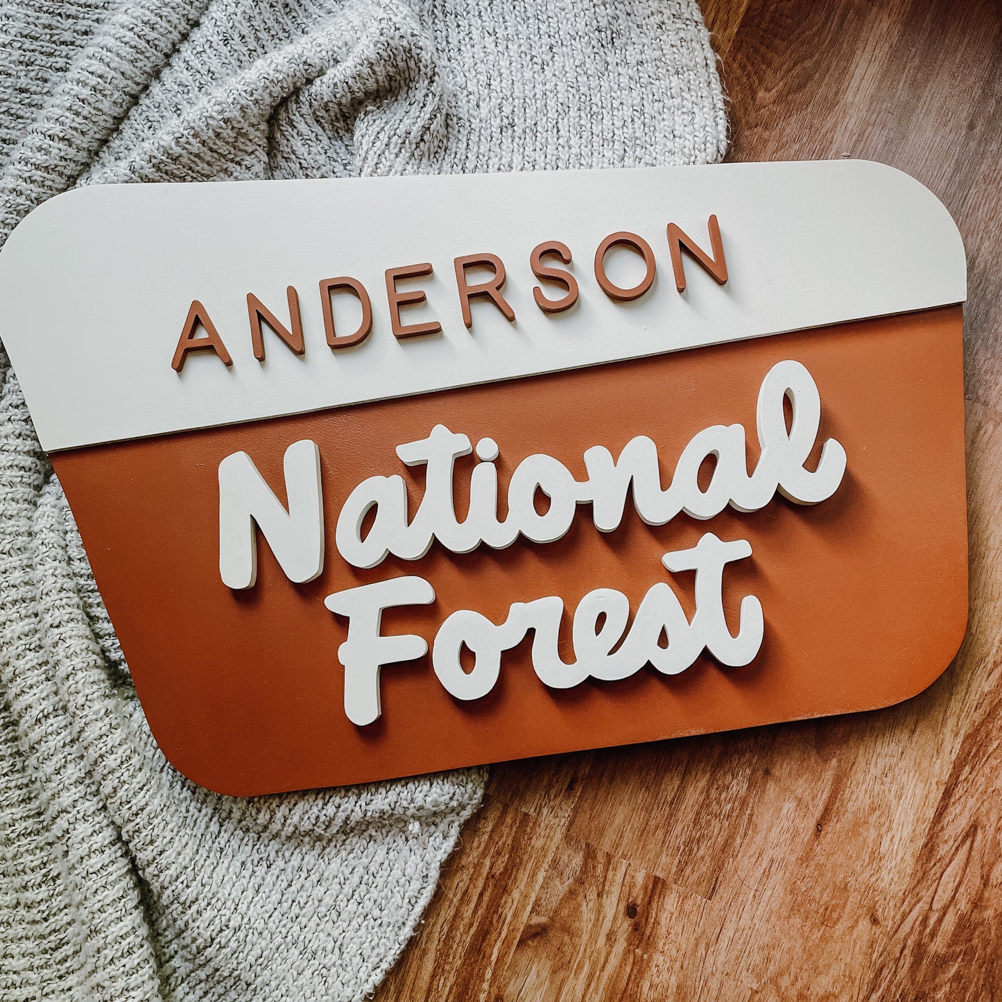 National Forest | 3D Wood Sign