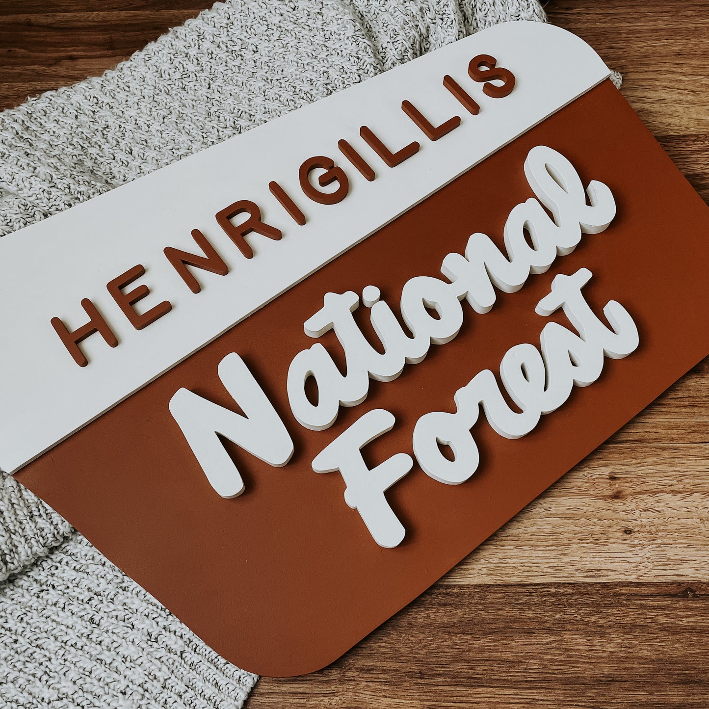 National Forest | 3D Wood Sign