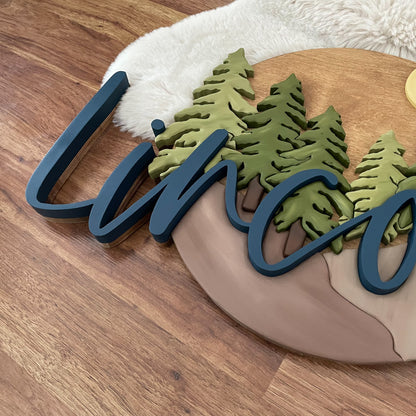 Ash | 3D Wood Sign