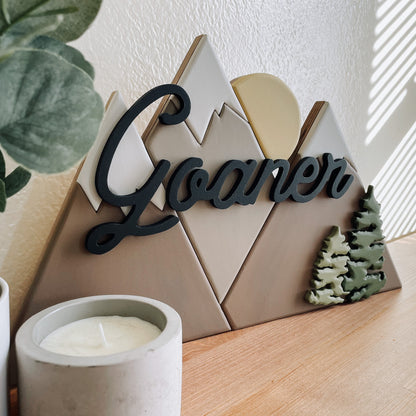 Hunter | 3D Wood Sign