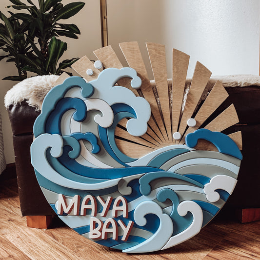 Maya Bay | 3D Wood Sign