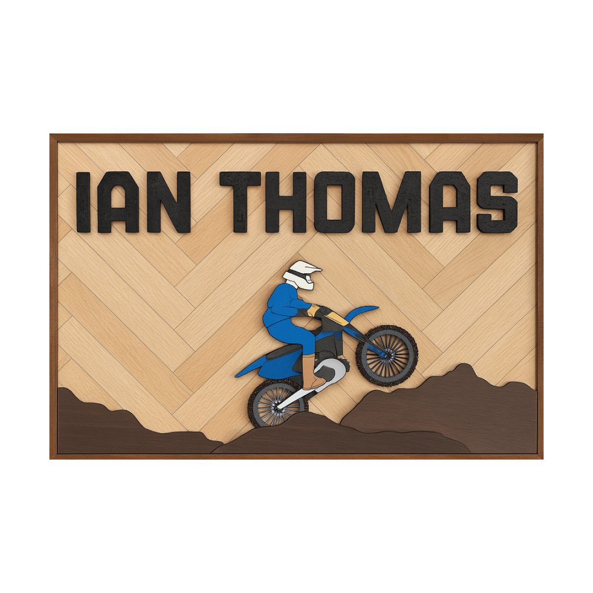 Ian | 3D Wood Sign