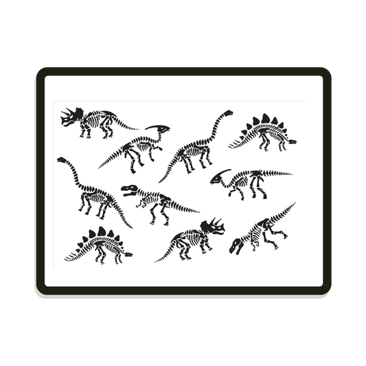 Little Foot | Dinosaur Fossil Rectangle [Engrave Only]