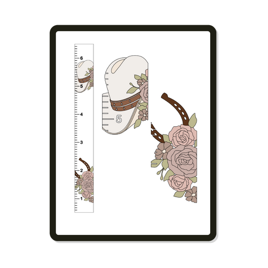 Loretta | Growth Chart | Floral Cowgirl Hat