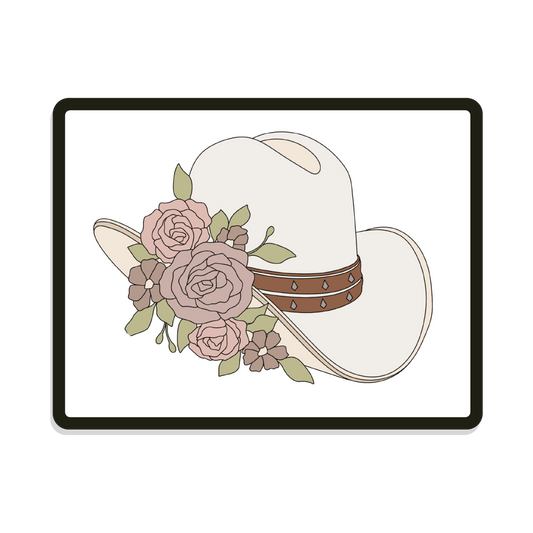 Loretta | Round | Floral Cowgirl Hat