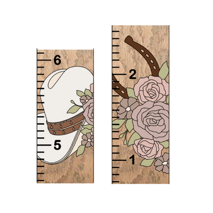 Loretta | Growth Chart | 3D Wood Sign