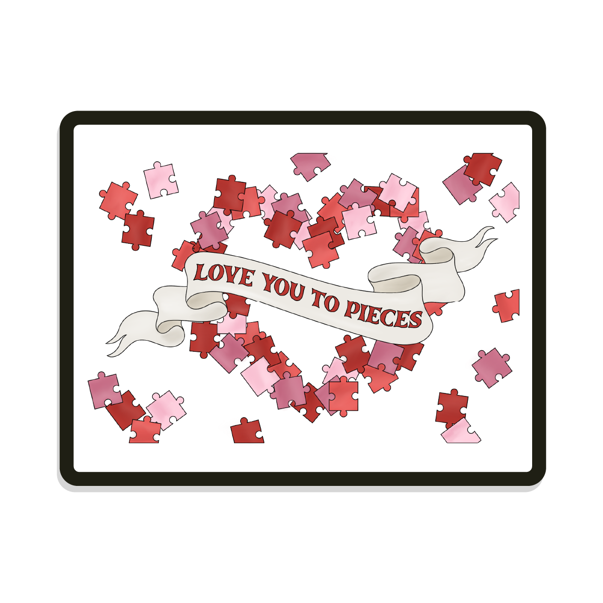 Love2Pieces | Digital SVG Template