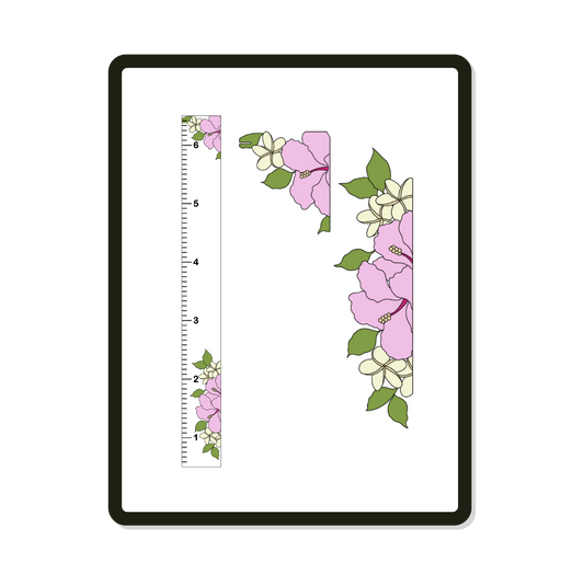 Maui | Growth Chart | Hibiscus + Plumeria