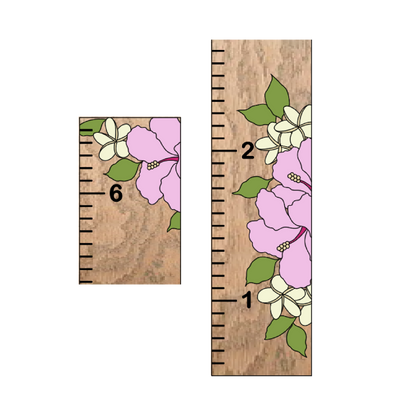 Maui | Growth Chart | 3D Wood Sign