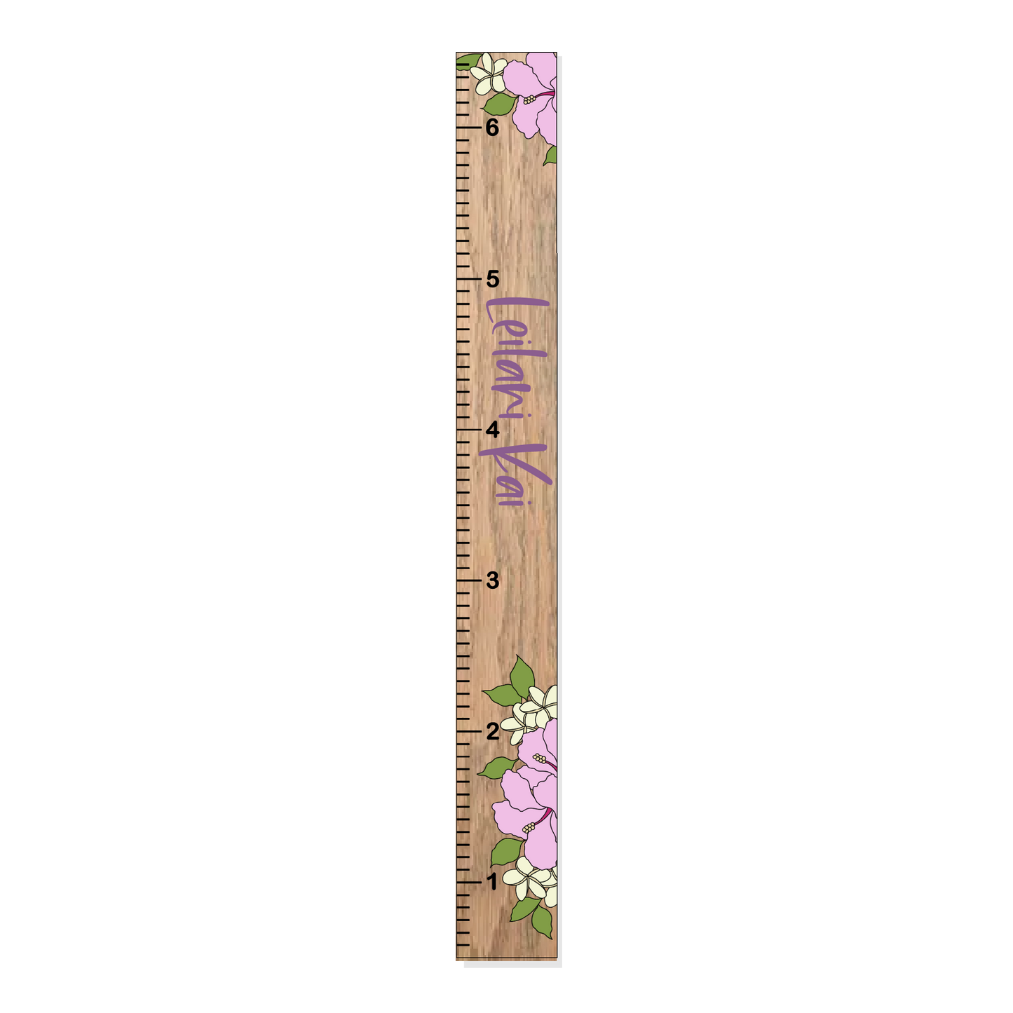 Maui | Growth Chart | 3D Wood Sign