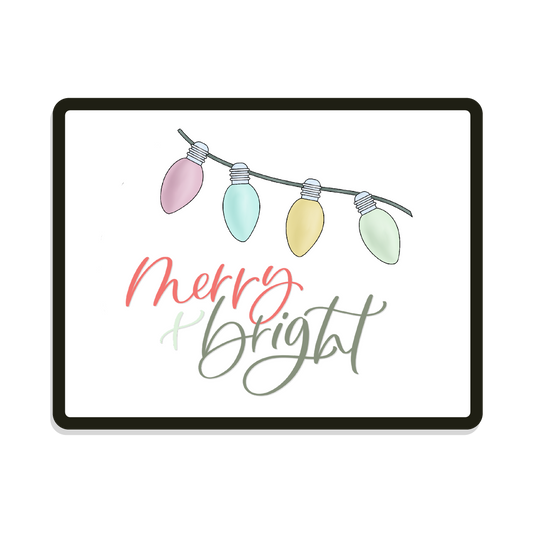 Merry & Bright | Digital SVG Template