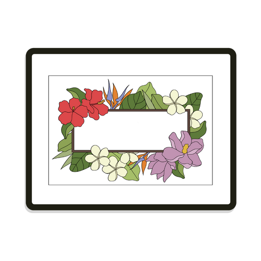 Moana | Rectangle | Tropical Floral