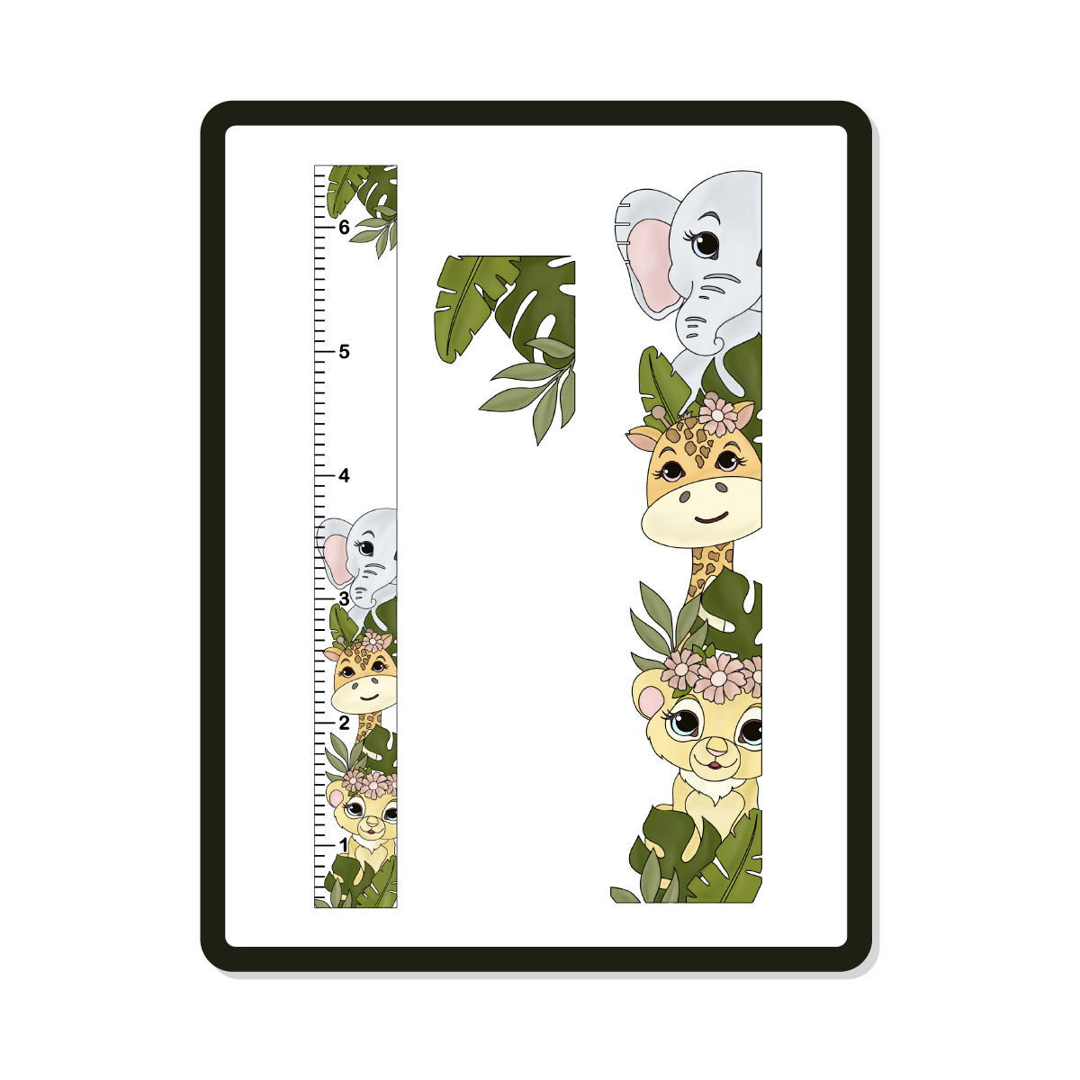 Nala Growth Chart | Safari Digital SVG Template