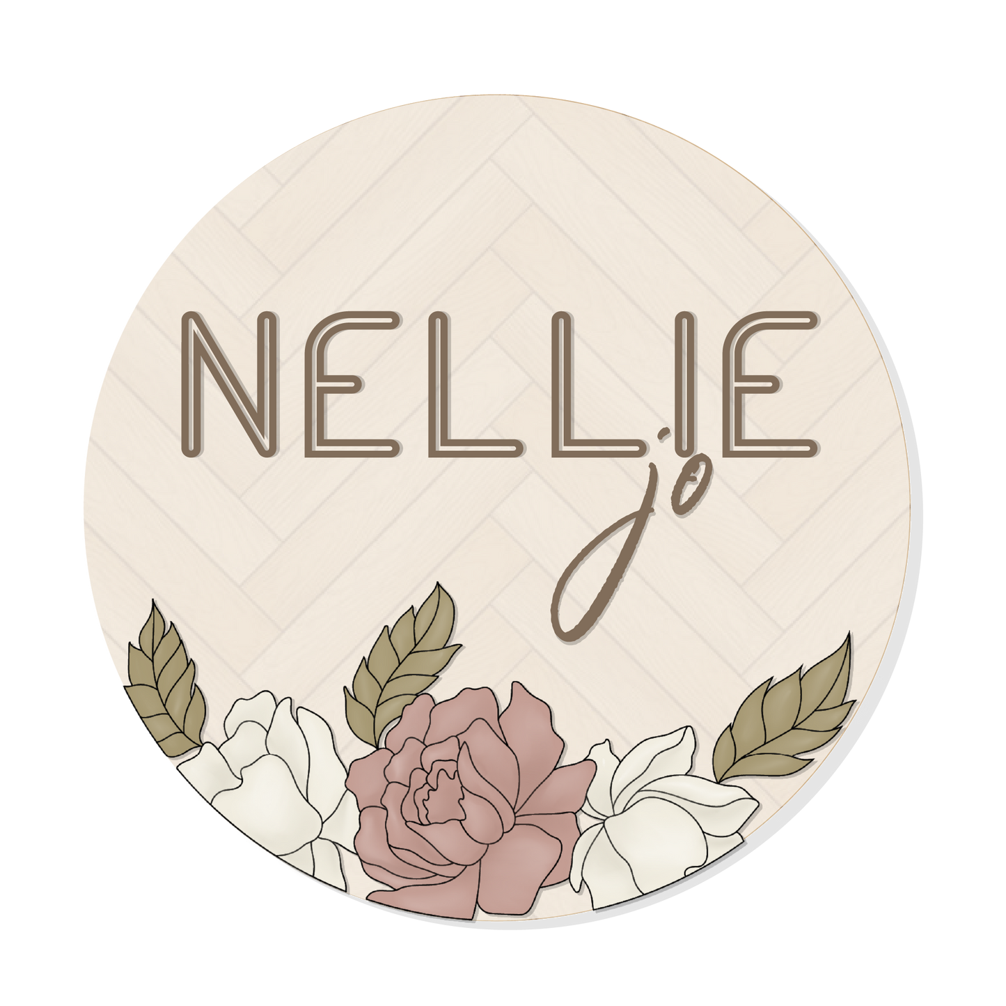 Nellie | 3D Wood Sign