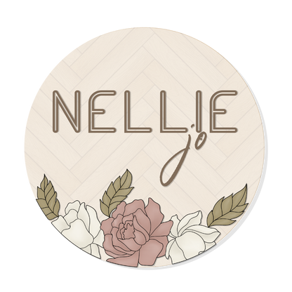 Nellie | 3D Wood Sign