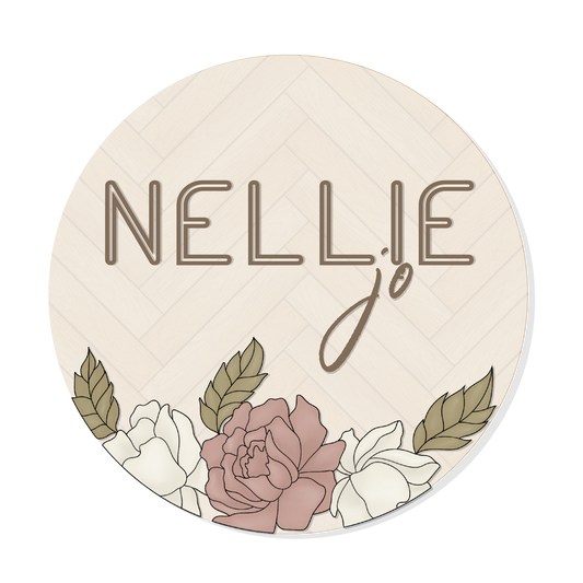 Nellie | 3D Wood Sign