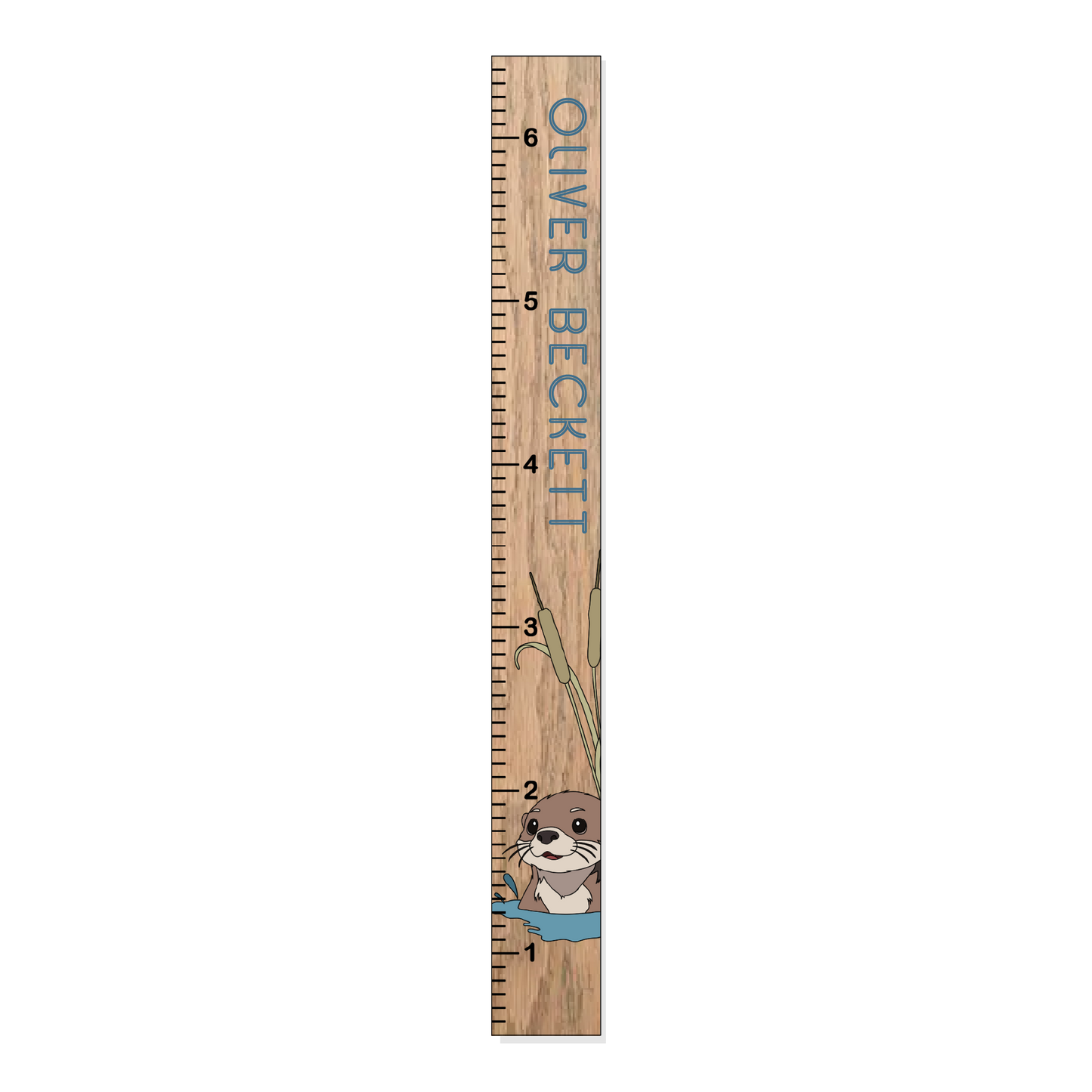 Ollie | Growth Chart | 3D Wood Sign